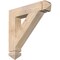 Ekena Millwork Traditional Arts & Crafts Smooth Bracket, Douglas Fir, 3 1/2"W x 20"D x 20"H BKT04X20X20TRA03SDF - alternate 1